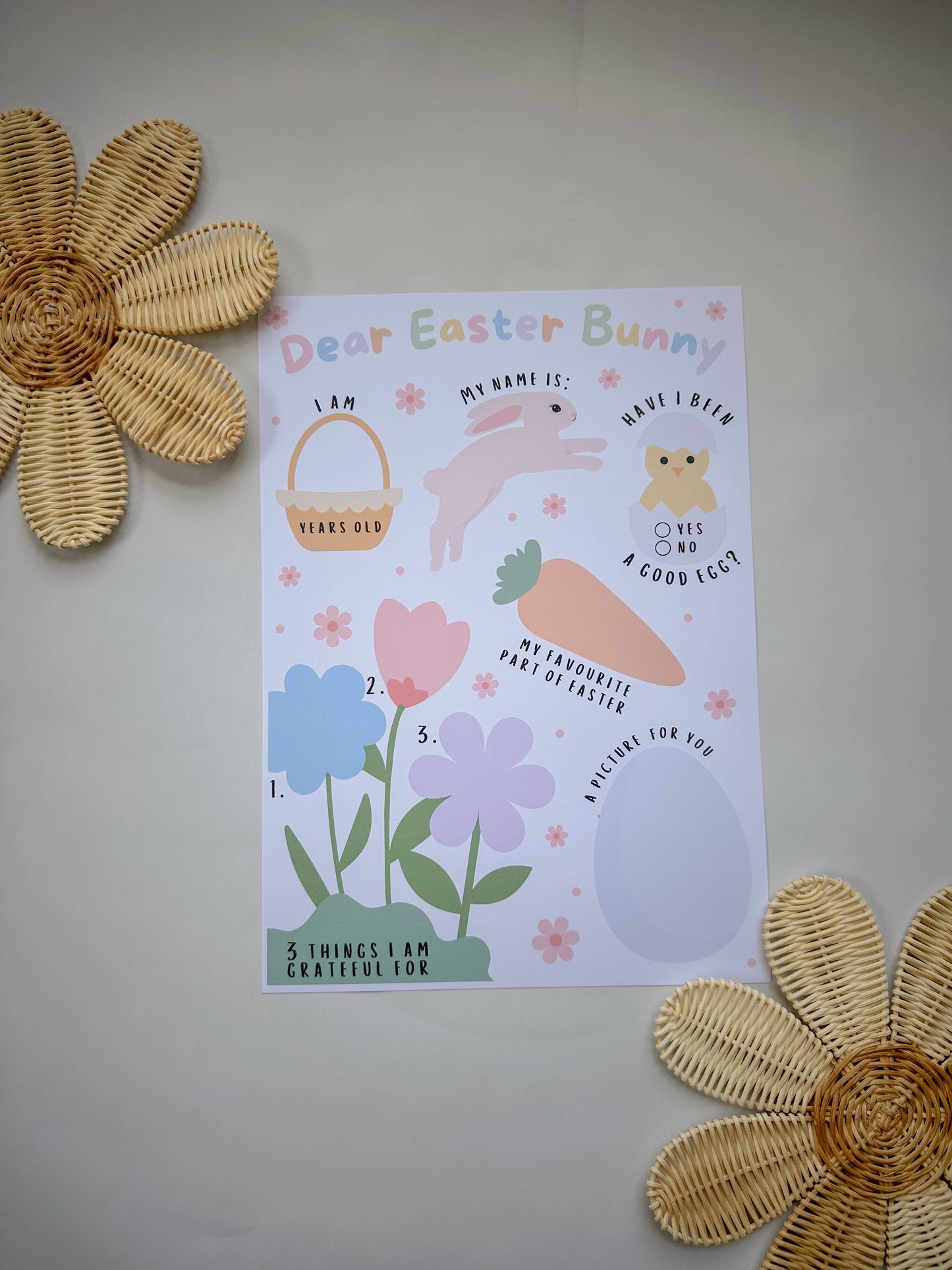 Easter Bunny Letter (Printable)
