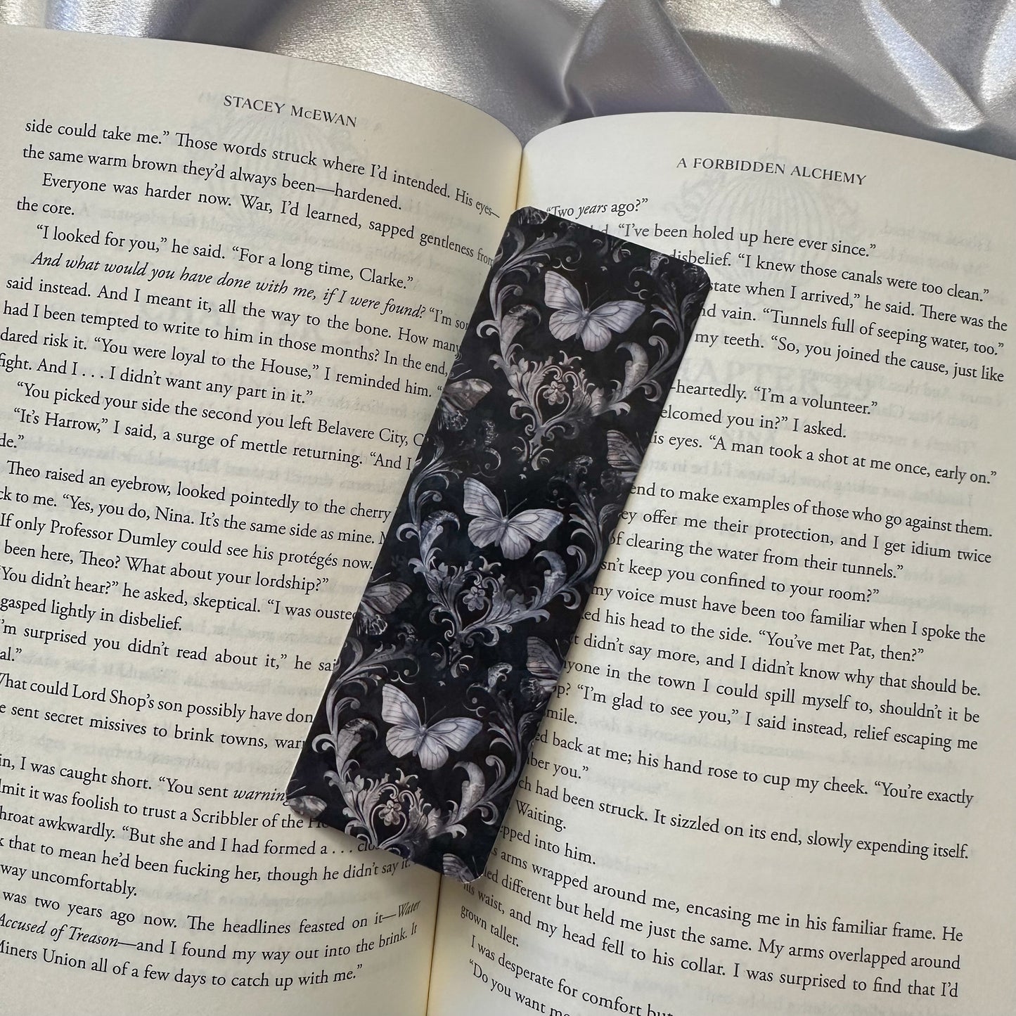 Goth Moth Bookmark