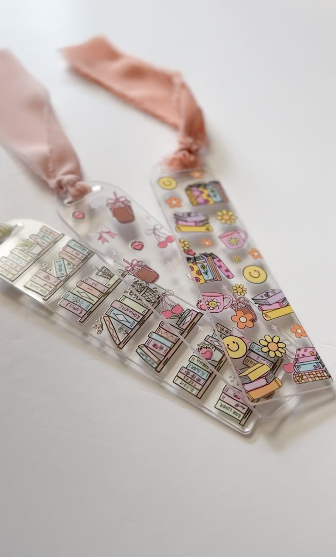 Retro Books Acrylic Bookmark