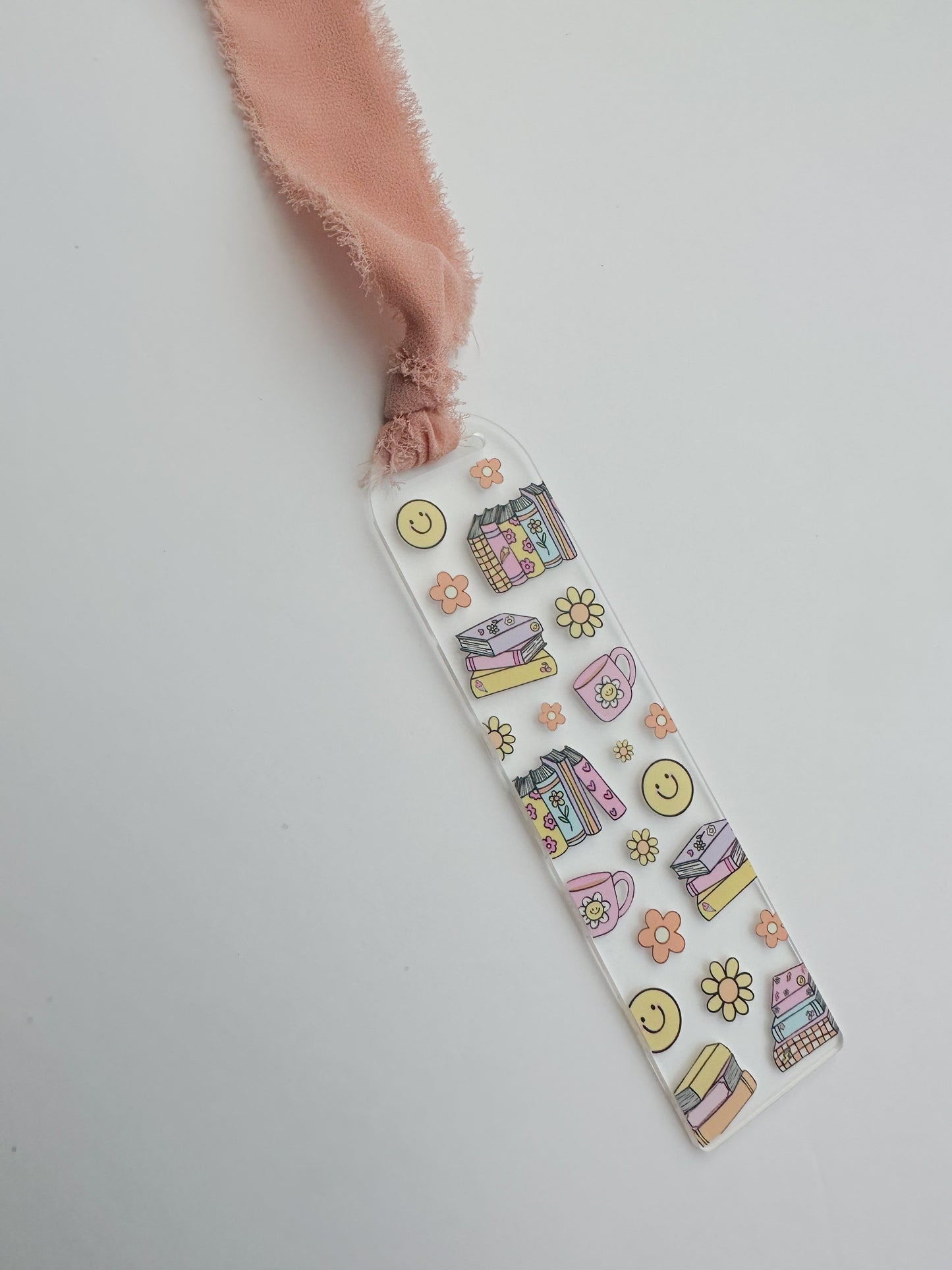 Retro Books Acrylic Bookmark