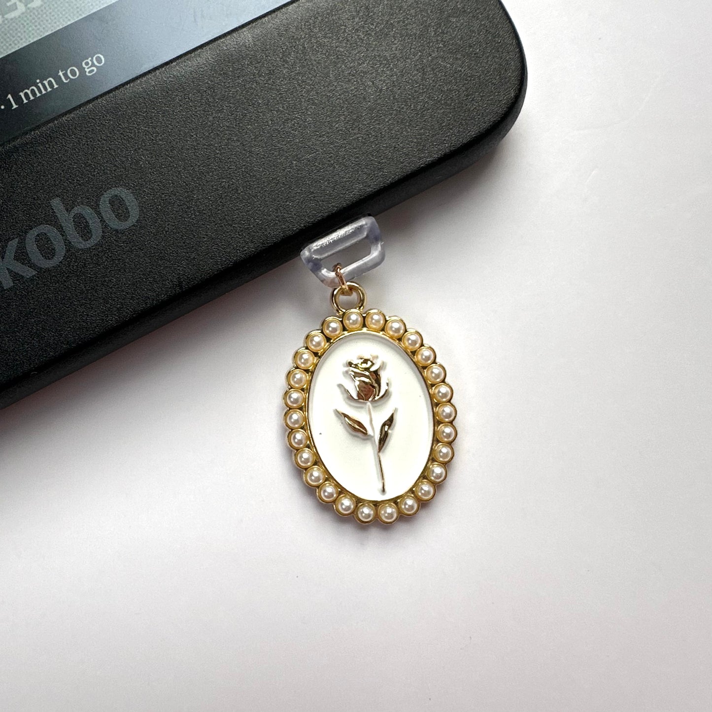 Rose E-reader Charm