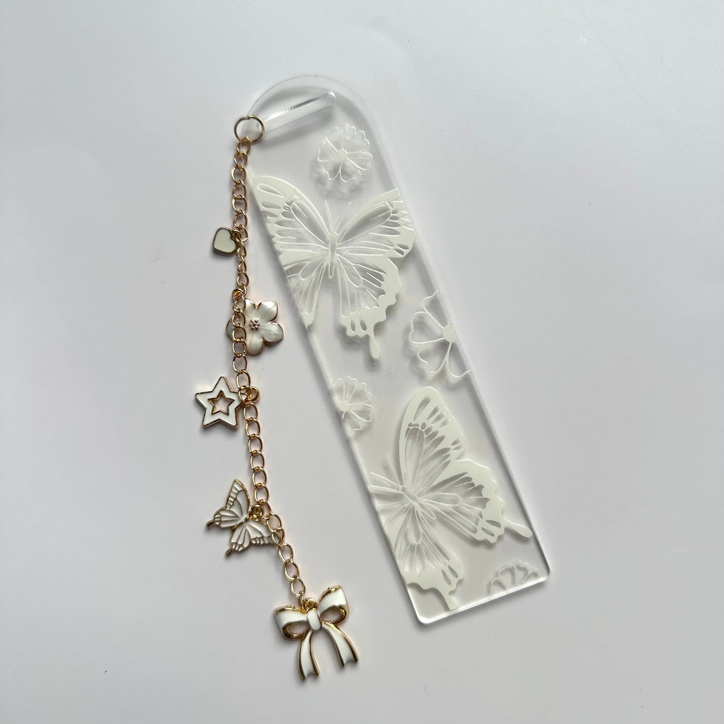 Butterfly Acrylic Charm Bookmark