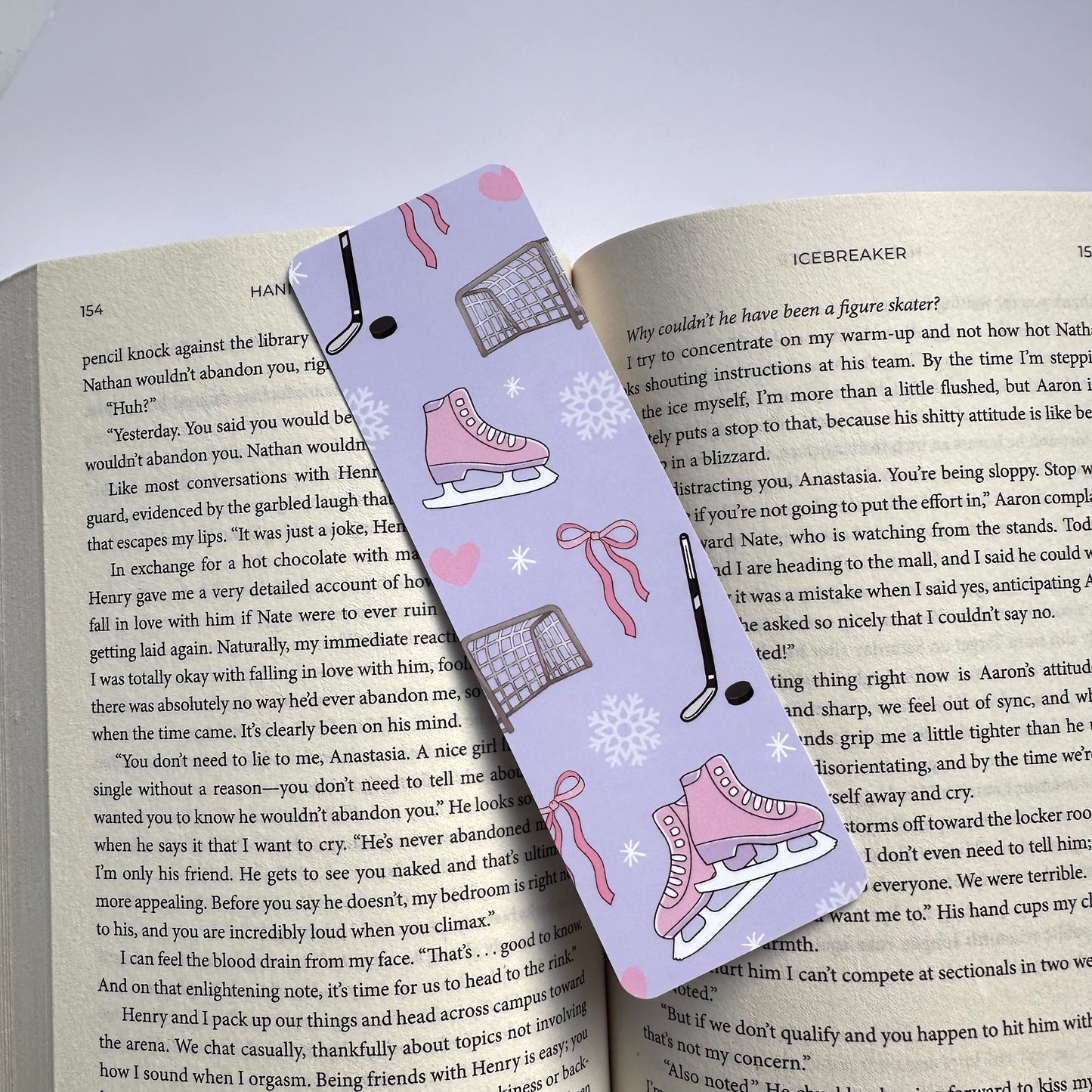 Hockey Romance Bookmark