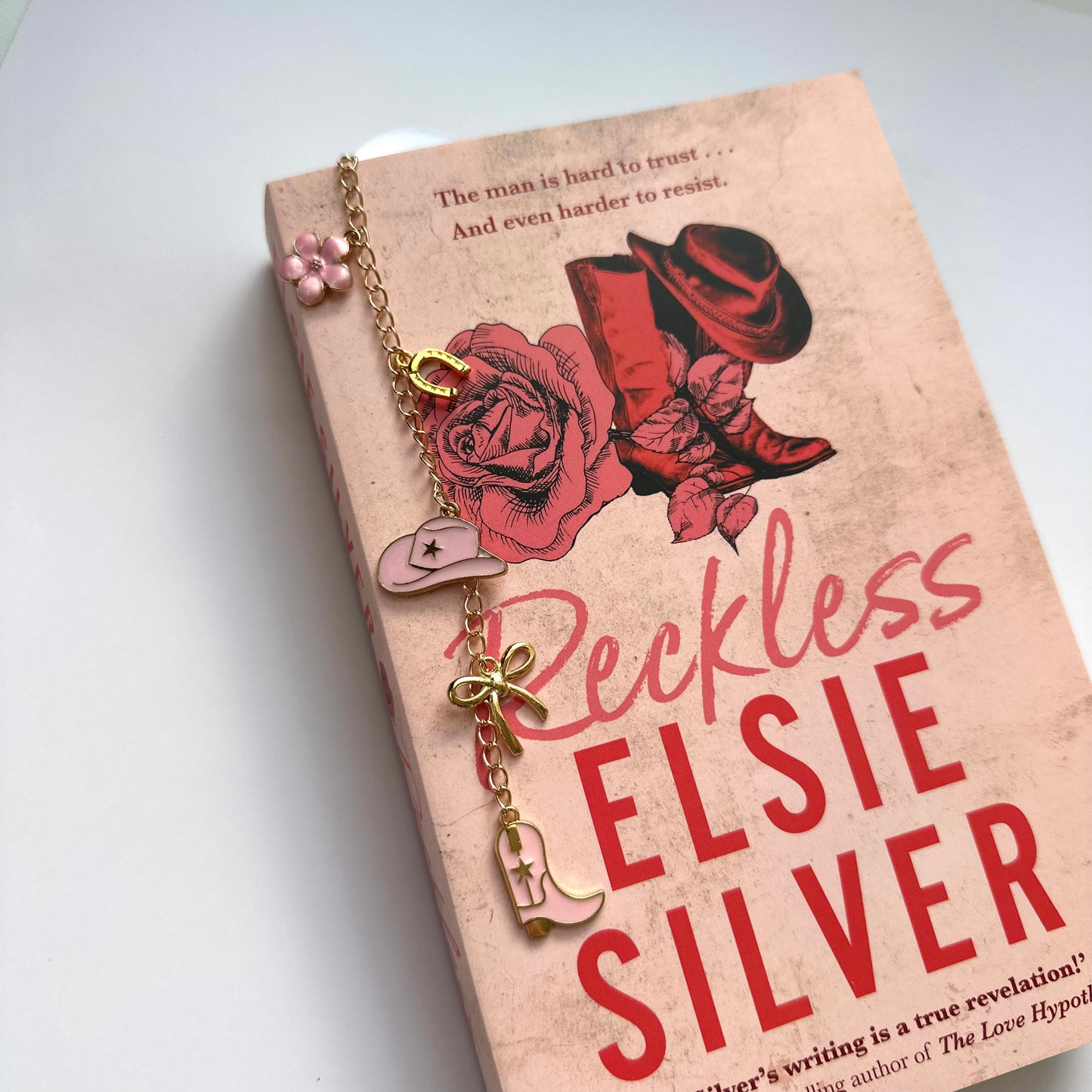 Cowgirl Acrylic Charm Bookmark