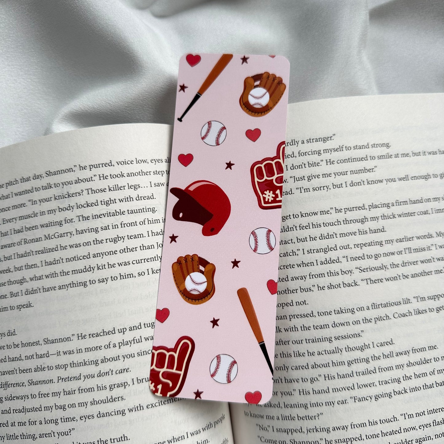 Baseball Romance Bookmark