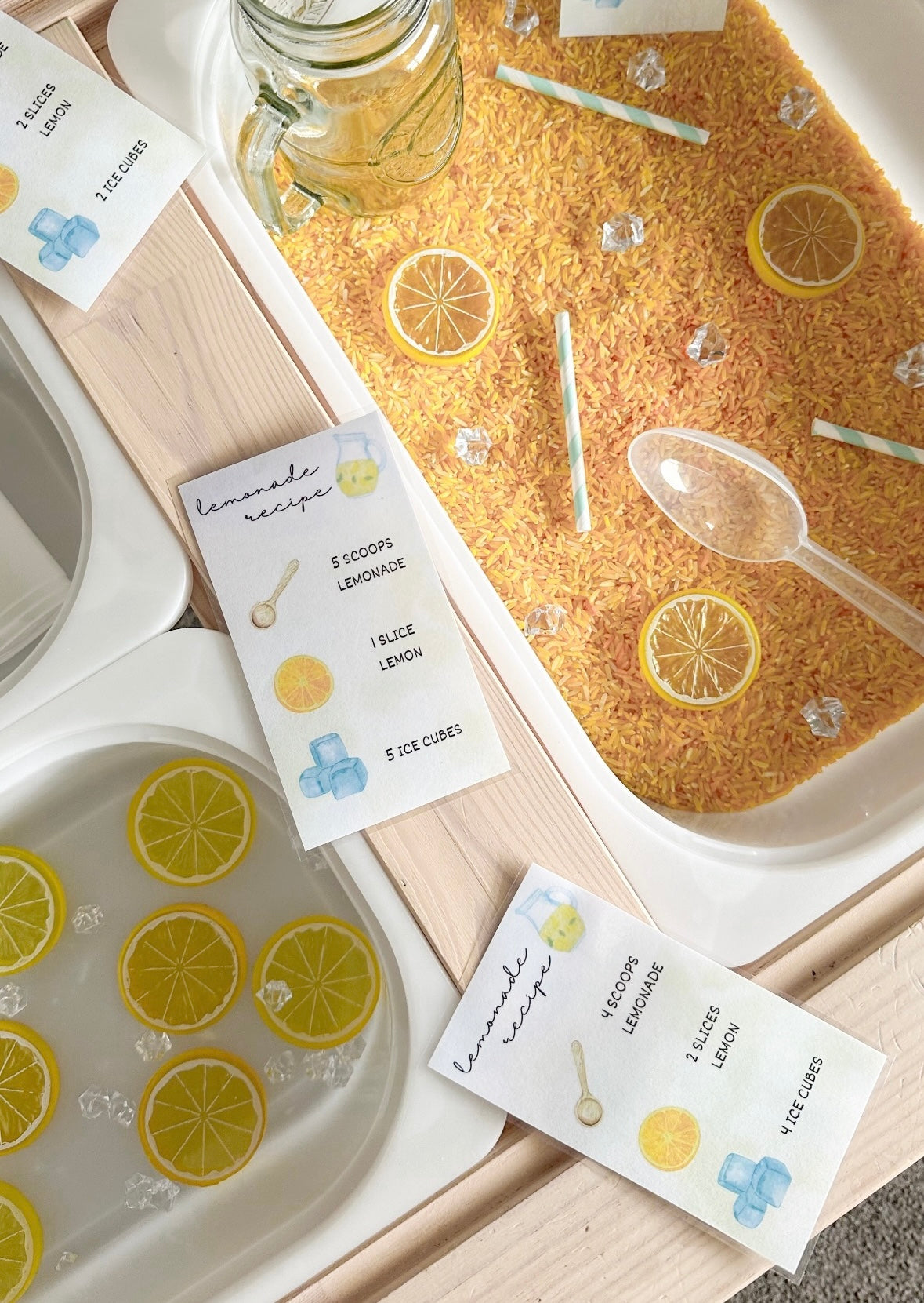 Lemonade Recipe Cards
