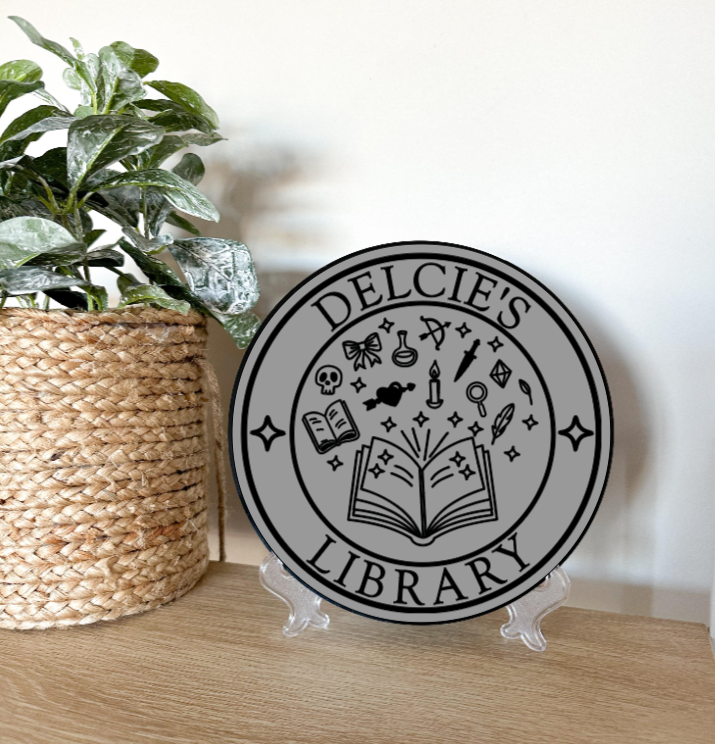 Doodles Library Sign
