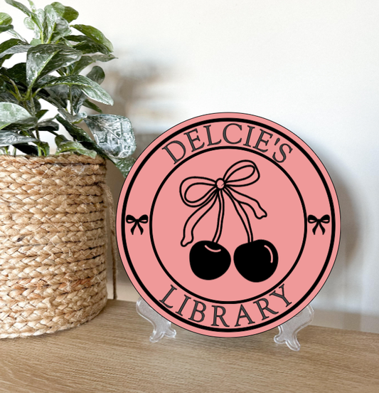 Cherry Library Sign