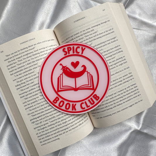 Spicy Book Club Sign