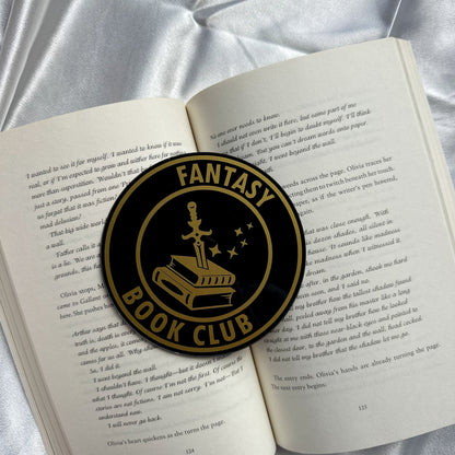Fantasy Book Club Sign