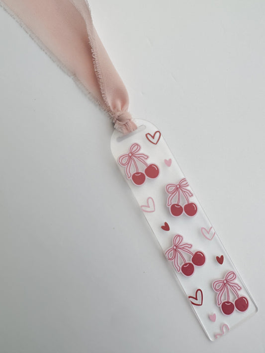Cherry Acrylic Bookmark