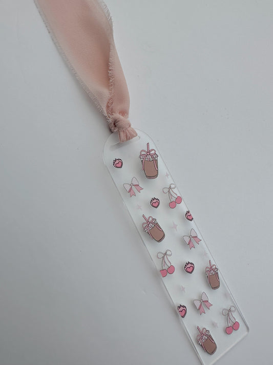 Iced Coffee Acrylic Bookmark