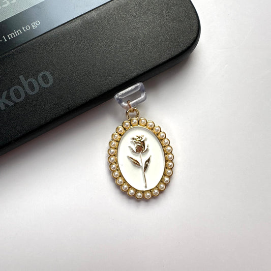 Rose E-reader Charm