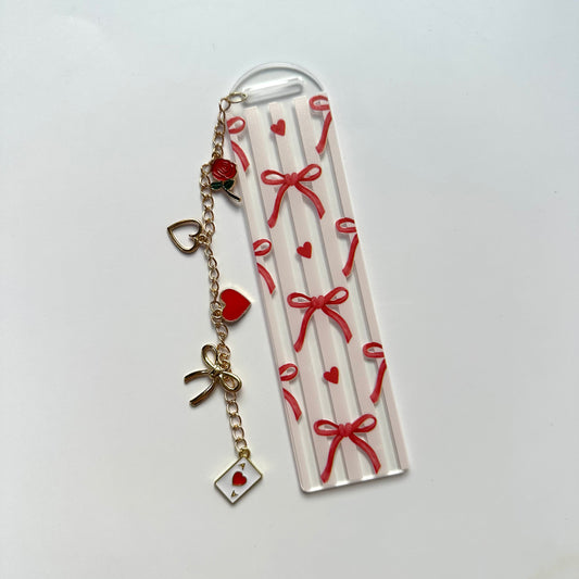 Romance Acrylic Charm Bookmark