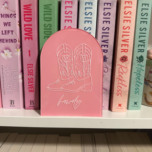 Cowgirl Boots Acrylic Sign